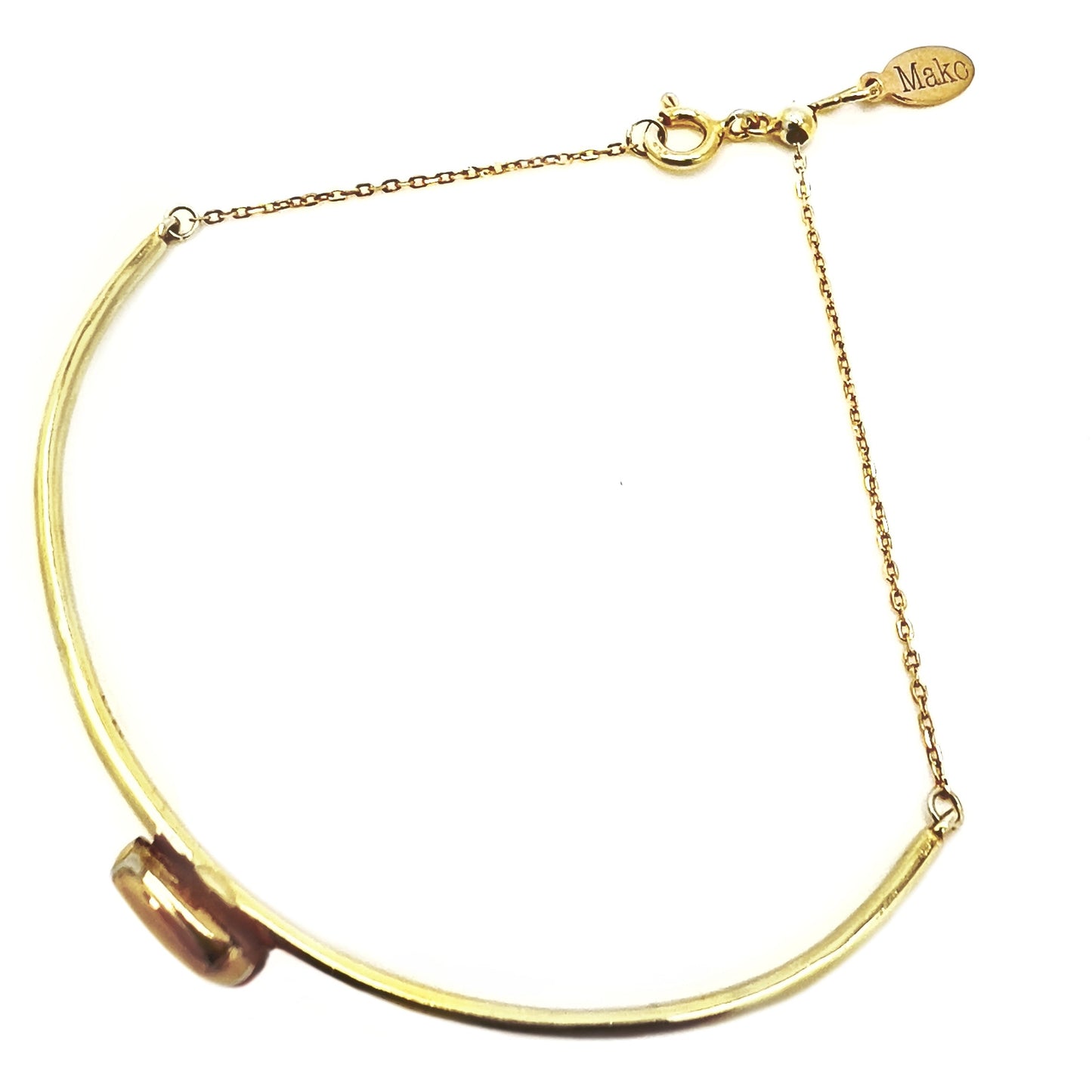 Pulsera Tile aguamarina y oro