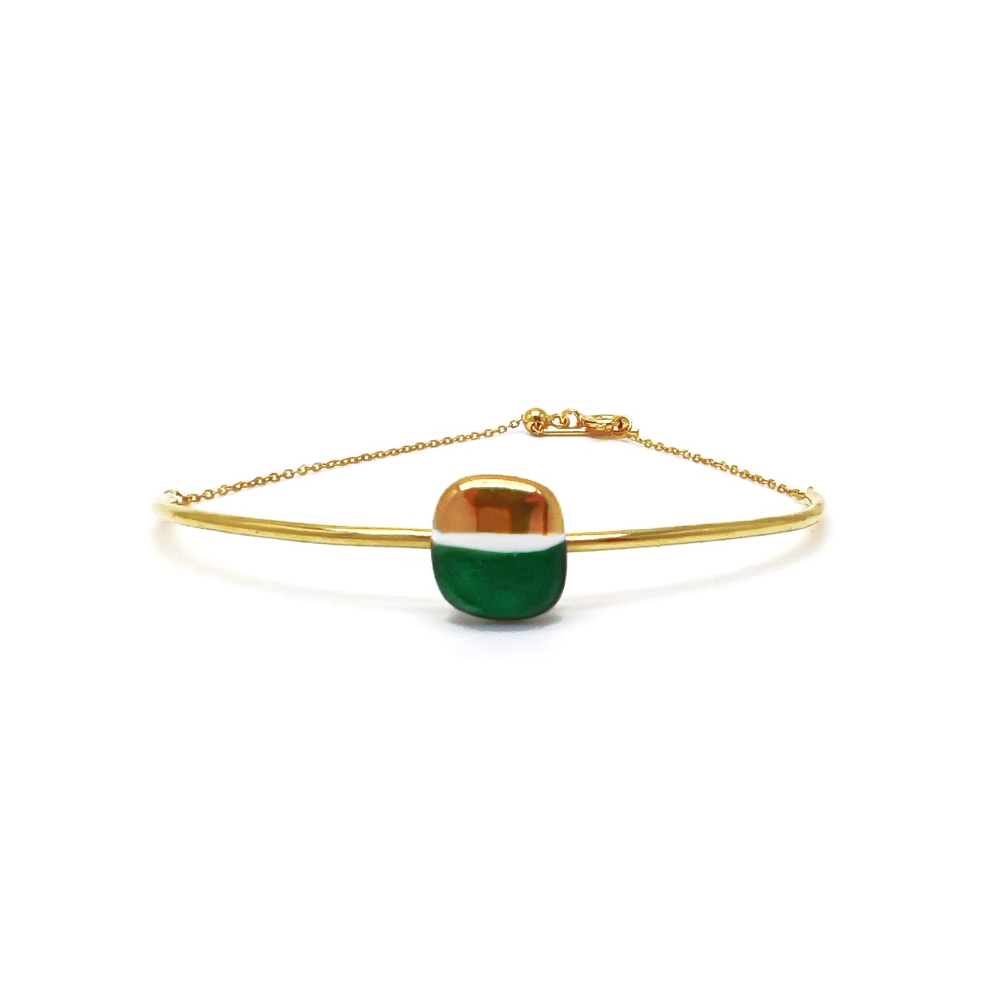 Gold and red fish bracelet