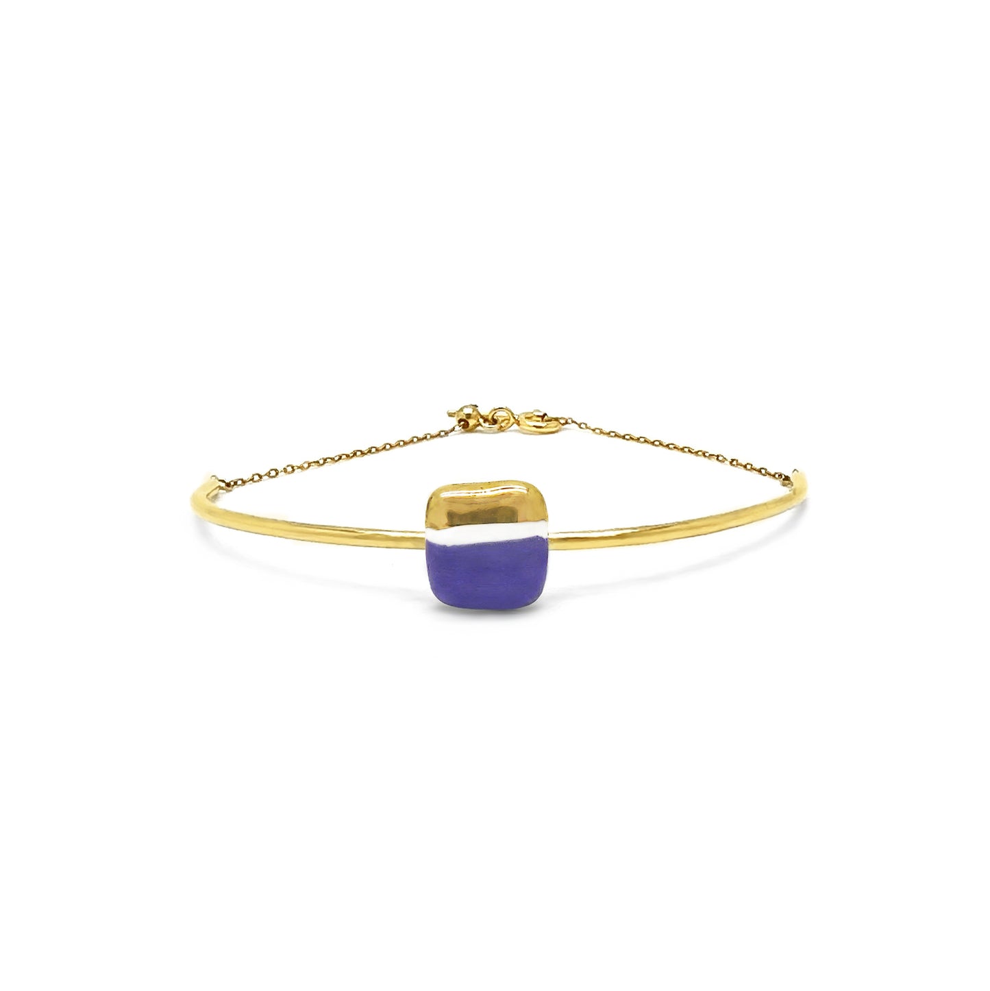 Pulsera Tile lila y oro
