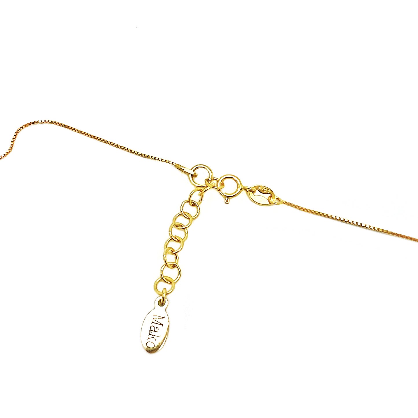 Pendant with abstract gold decoration