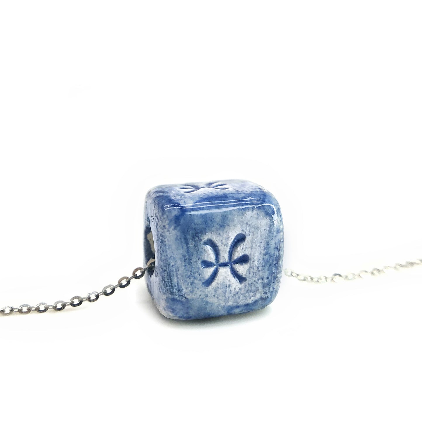 Pisces zodiac sign pendant