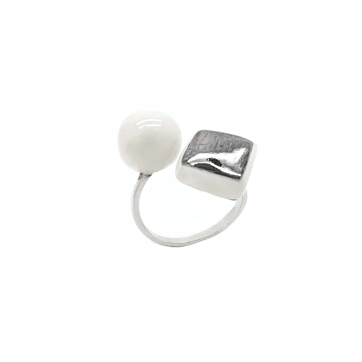anello platino e bianco