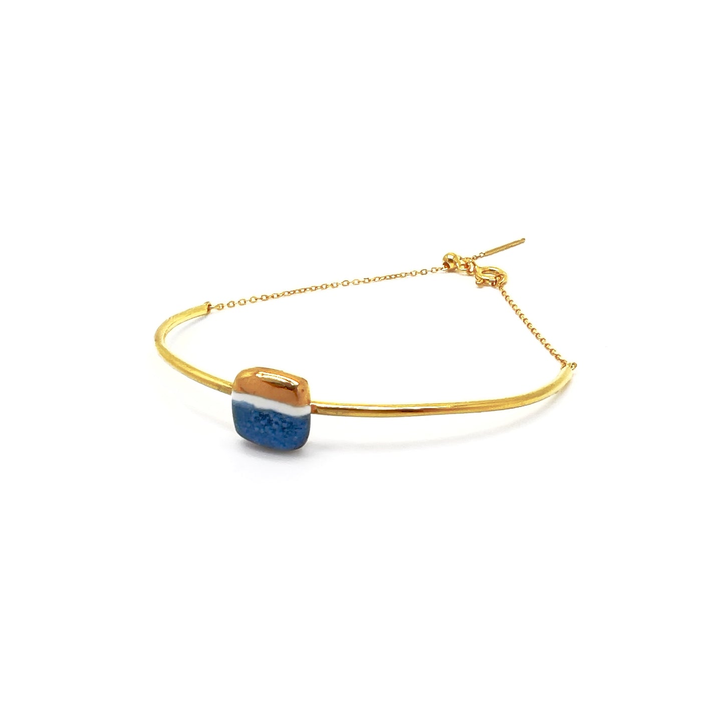 Gold and red fish bracelet