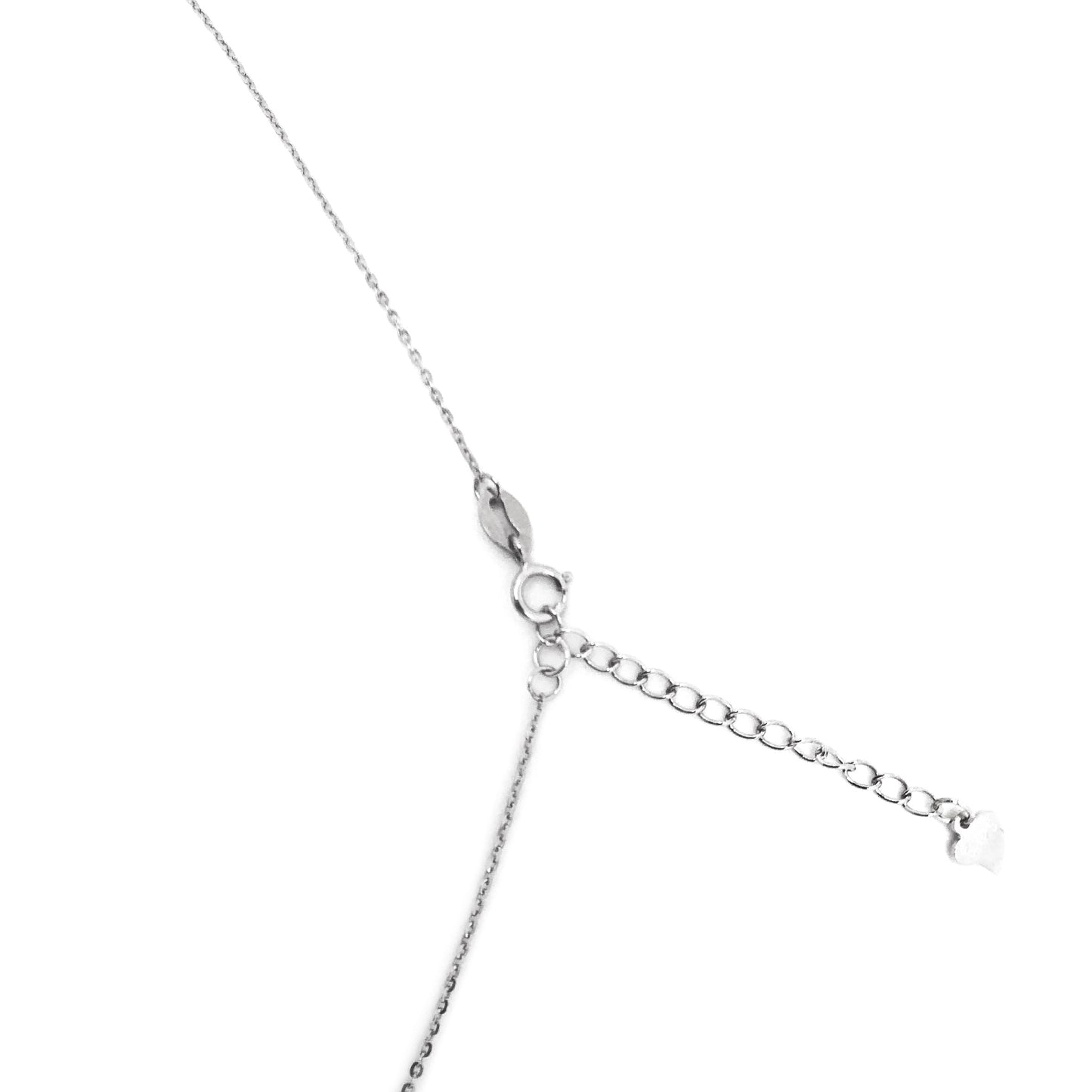 Pendant with abstract decoration in platinum