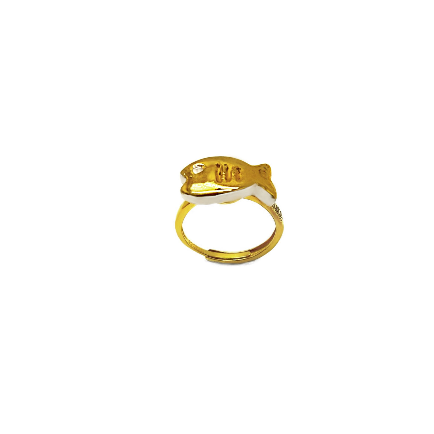 Gold fish ring
