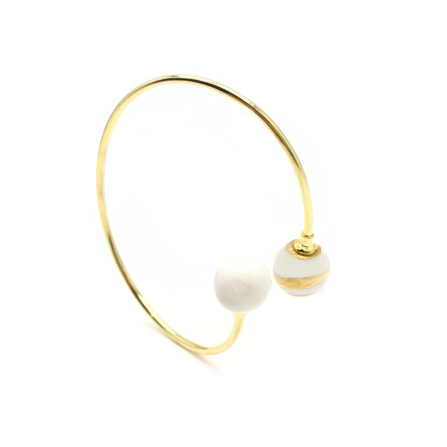 Bracciale Positano bianco e oro