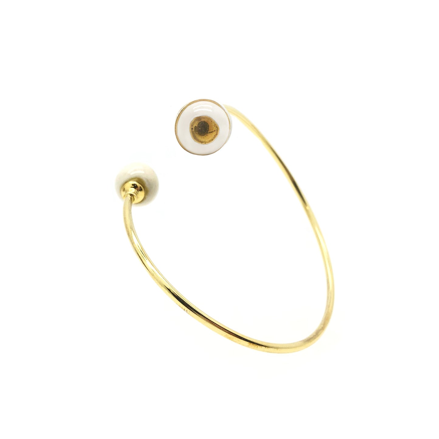 Bracciale Positano bianco e oro