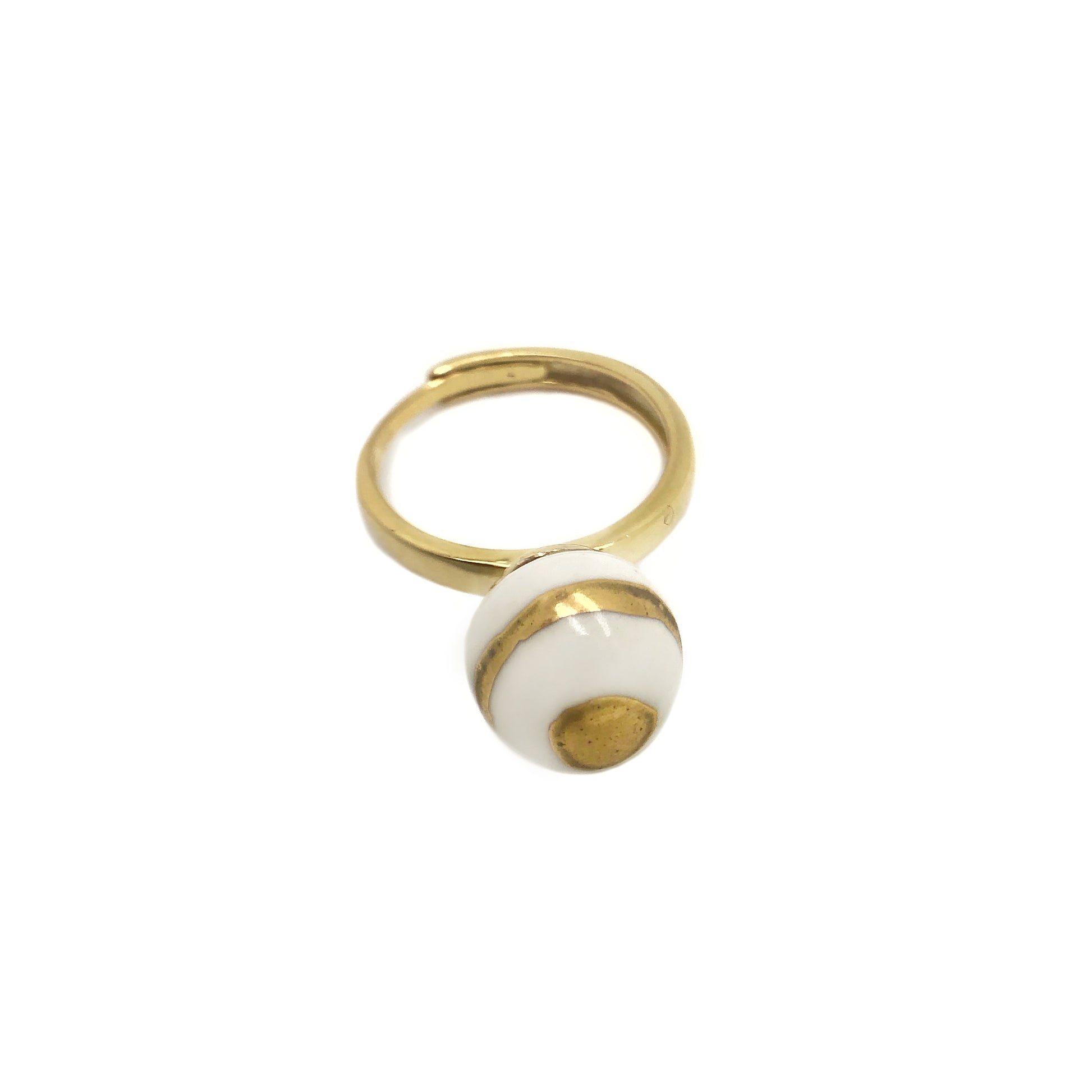 anello perla bianco e oro