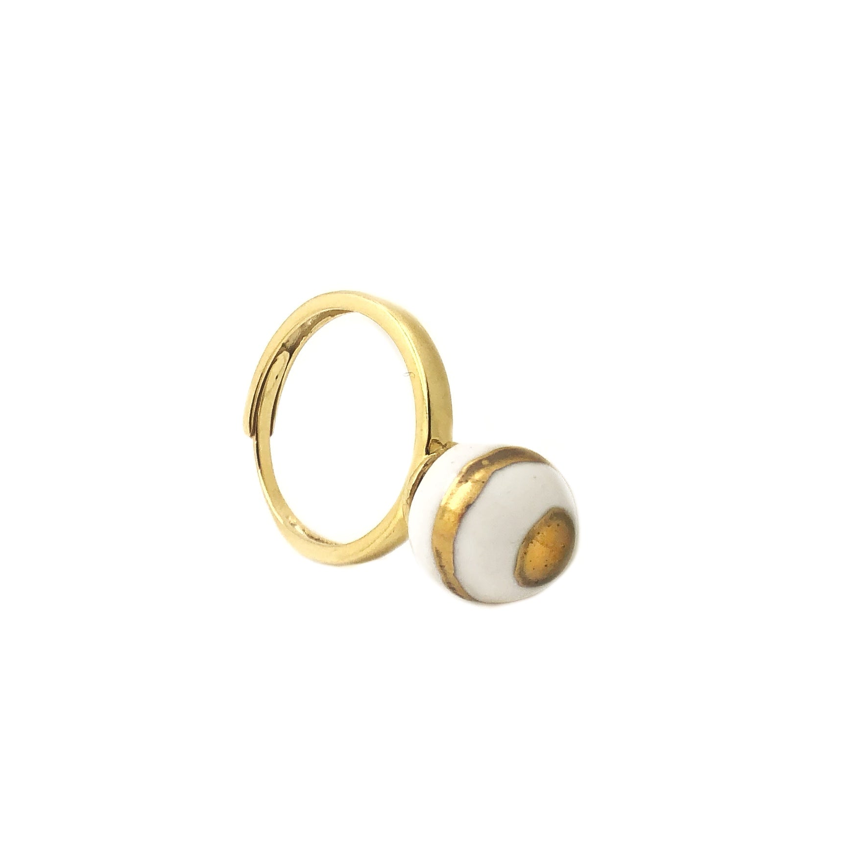 anello perla bianco e oro