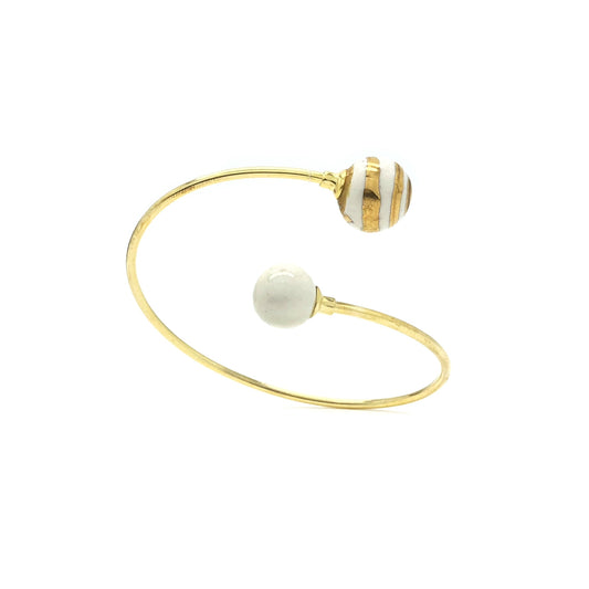 bangle bianco e oro