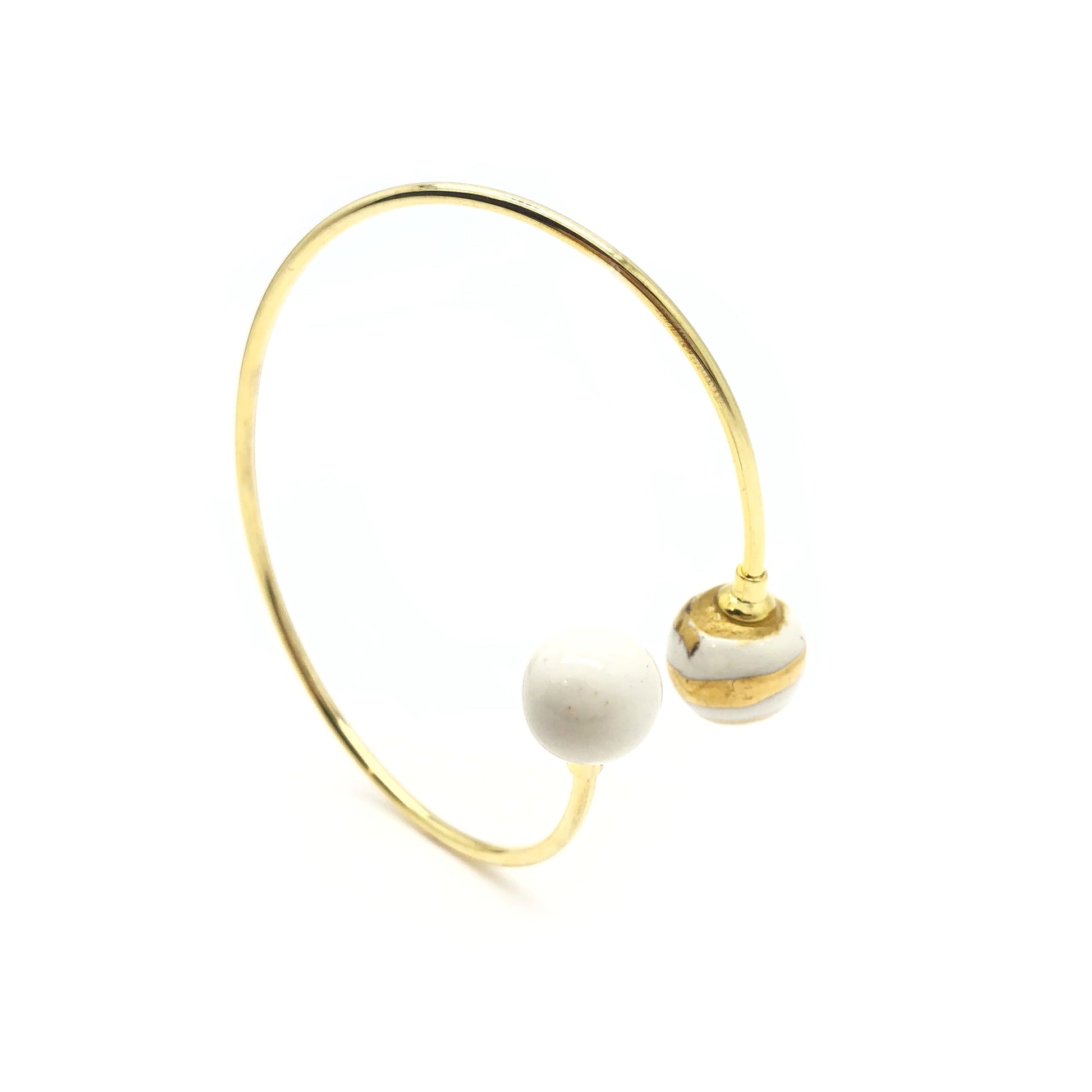 bangle bianco e oro