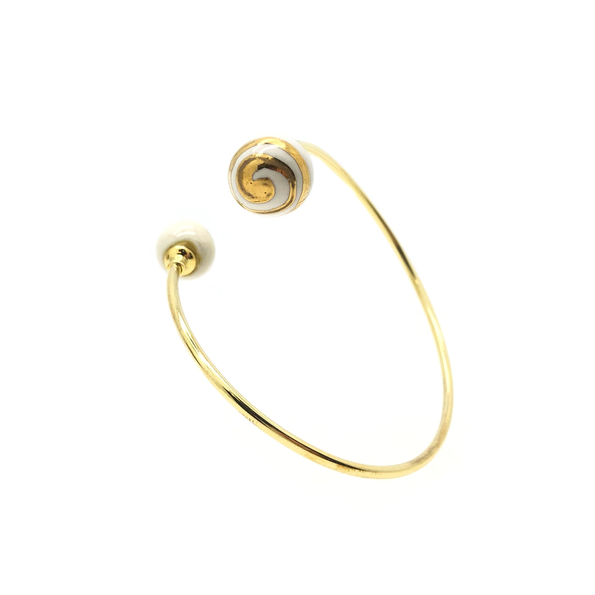 bangle bianco e oro