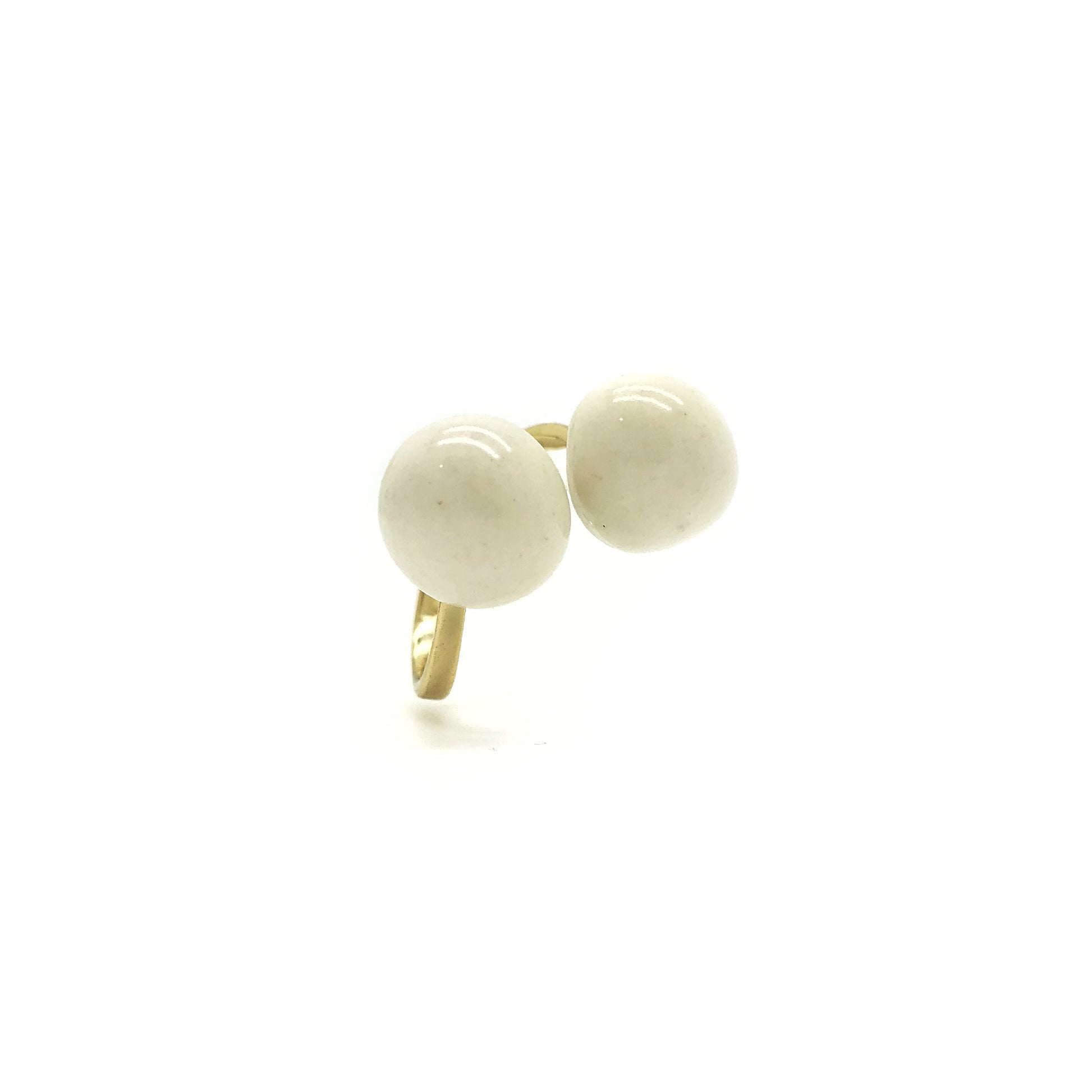 anello bianco e oro